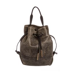 Opening Ceremony Gray Leather Izzy Backpack Satchel Bag