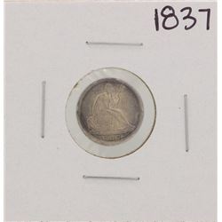 1837 No Stars Seated Half Dime Coin