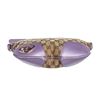 Image 8 : Gucci Beige Metallic Purple Canvas Leather GG Crossbody Bag