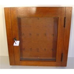 OAK WALL HANGING KEY BOX