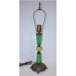 JADEITE ART DECO TABLE LAMP