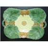 Image 1 : MAJOLICA SUNFLOWER & LEAF DISH
