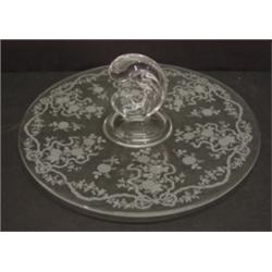 FOSTORIA HANDLED SERVING PLATE