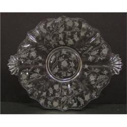 FOSTORIA HANDLED PLATE