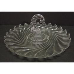 CLEAR GLASS SERVING PLATTER