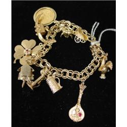 GOLD CHARM BRACELET