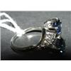 Image 2 : WHITE GOLD SAPPHIRE & DIAMOND RING