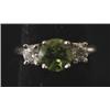 Image 1 : WHITE GOLD PERIDOT RING