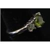 Image 3 : WHITE GOLD PERIDOT RING