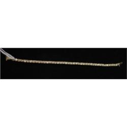 YELLOW GOLD DIAMOND TENNIS BRACELET