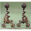 Image 1 : PAIR OF BRADLEY & HUBBARD ANDIRIONS