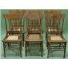 Image 1 : SET OF 6 OAK DINING CHAIRS