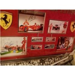 2010 Ferrari   signed Schumacher  Lauda Messa and Alanso
