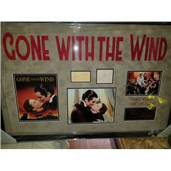 Gone with the Wind   Signatures of Gable & Liegh