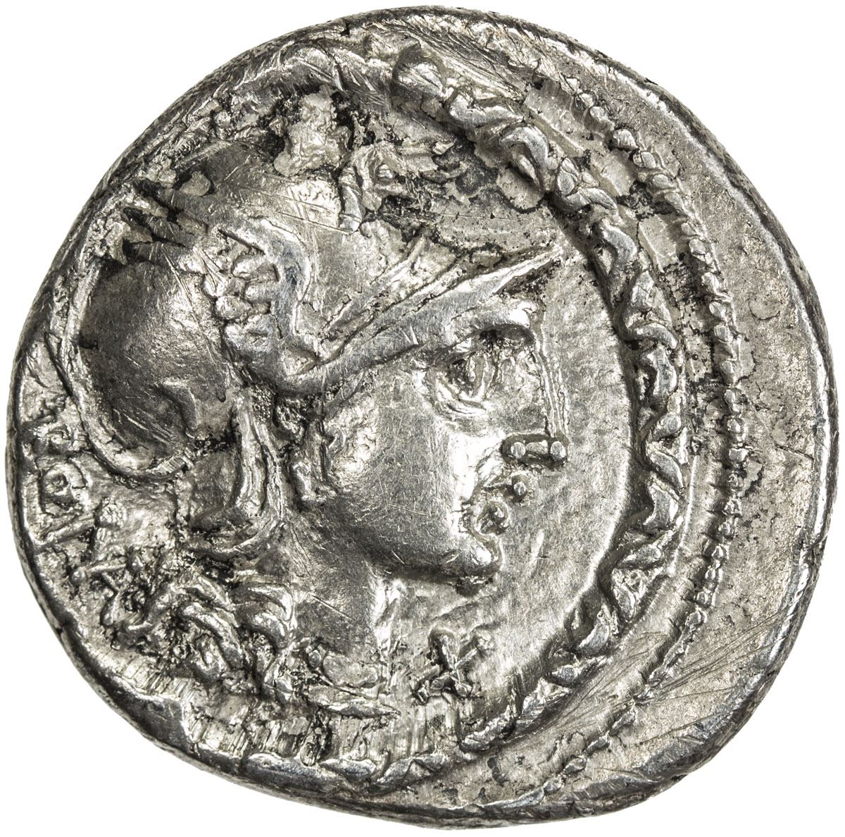 112 Bc ROMAN REPUBLIC: L. Manlius Torquatus, 113/112 BC, AR denarius (3.94g ...