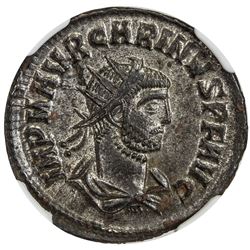 ROMAN EMPIRE: Carinus, 283-285 AD, BI antoninianus, Cyzicus. NGC AU