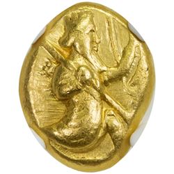ACHEAMENID EMPIRE: Darios I to Xerxes II, ca. 485-420 BC, AV daric (8.32g), Sardes mint. NGC VF