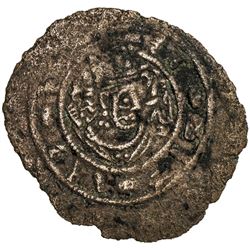 ARAB-SASANIAN: al-Hajjaj b. Yusuf, 694-713, AE pashiz (0.98g), NM, ND. F-VF