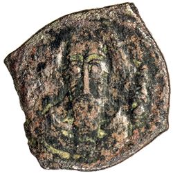 ARAB-SASANIAN: Anonymous, AE pashiz (1.16g), ST? (Istakhr?), ND (ca. 700-720). F-VF