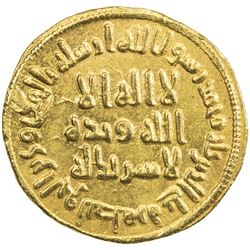 UMAYYAD: 'Abd al-Malik, 685-705, AV dinar (4.28g), NM (Dimashq), AH79. EF-AU
