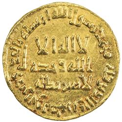 UMAYYAD: Yazid II, 720-724, AV dinar (4.26g), NM (Dimashq), AH102. EF