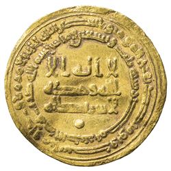 ABBASID: al-Muktafi, 902-908, AV dinar (3.80g), Misr, AH293. VF