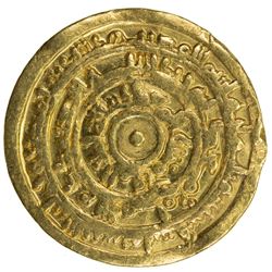 FATIMID: al-Mu'izz, 953-975, AV dinar (4.21g), Misr, AH362. VF
