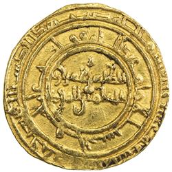 FATIMID: al-Zahir, 1021-1036, AV dinar (3.93g), al-Mansuriya, AH419. VF-EF
