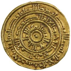 FATIMID: al-Mustansir, 1036-1094, AV dinar (4.23g), Misr, AH459. VF