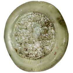 FATIMID: al-Mustansir, 1036-1094, glass jeton (5.96g), AH428. VF