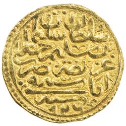 OTTOMAN EMPIRE: Suleyman I, 1520-1566, AV sultani (3.49g), Amasiya, AH926. EF