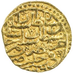 OTTOMAN EMPIRE: Suleyman I, 1520-1566, AV sultani (3.42g), Halab, AH926. VF-EF