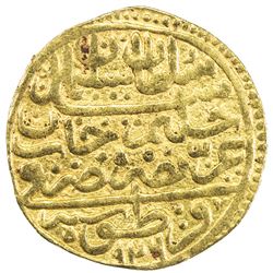 OTTOMAN EMPIRE: Suleyman I, 1520-1566, AV sultani (3.47g), Kratova, AH926. VF