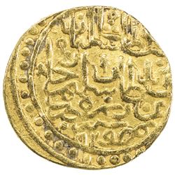 OTTOMAN EMPIRE: Suleyman I, 1520-1566, AV sultani (3.36g), Misr, AH929. VF