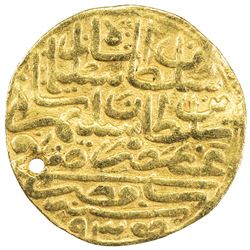 OTTOMAN EMPIRE: Suleyman I, 1520-1566, AV sultani (3.37g), Misr, AH935. VF