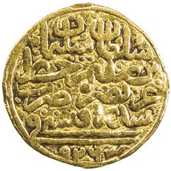 OTTOMAN EMPIRE: Suleyman I, 1520-1566, AV sultani (3.36g), Sidre Qapsi, AH926. F-VF