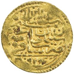 OTTOMAN EMPIRE: Selim II, 1566-1574, AV sultani (3.45g), Saqiz (the island of Chios), AH974. VF