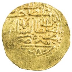 OTTOMAN EMPIRE: Murad III, 1574-1595, AV sultani (3.50g), Amid, AH982. VF-EF