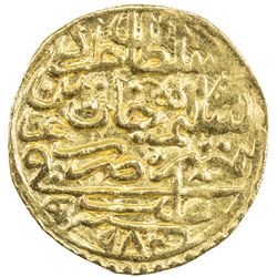 OTTOMAN EMPIRE: Murad III, 1574-1595, AV sultani (3.41g), Halab, AH982. VF-EF