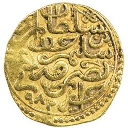 OTTOMAN EMPIRE: Murad III, 1574-1595, AV sultani (3.47g), Jaza'ir (Algiers), AH982. VF
