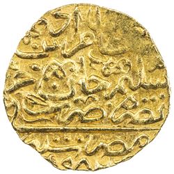 OTTOMAN EMPIRE: Murad III, 1574-1595, AV sultani (3.50g), Misr, AH982. EF-AU