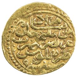 OTTOMAN EMPIRE: Murad III, 1574-1595, AV sultani (3.41g), Tarabulus (Trablus), AH982. VF
