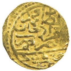 OTTOMAN EMPIRE: Mehmet III, 1595-1603, AV sultani (3.38g), Toqat, AH1003. VF