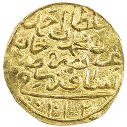 OTTOMAN EMPIRE: Ahmed I, 1603-1617, AV sultani (3.42g), Saqiz, AH1012. EF
