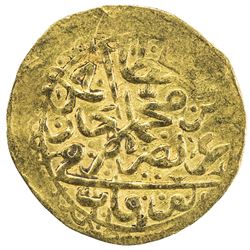OTTOMAN EMPIRE: Ahmed I, 1603-1617, AV sultani (3.47g), Toqat, AH1012. VF