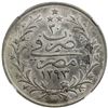 Image 2 : EGYPT: Abdul Hamid II, 1876-1909, AR 10 qirsh, Misr, AH1293-H year 30. NGC MS62