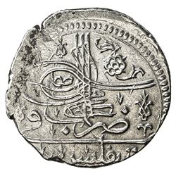 GEORGIA: Ahmad III, 1703-1730, AR abbasi (5.34g), Tiflis, AH(1115). VF
