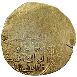 GHORID: 'Ala al-Din al-Husayn, 1149-1161, debased AV dinar (3.56g), MM, AH55x. VF