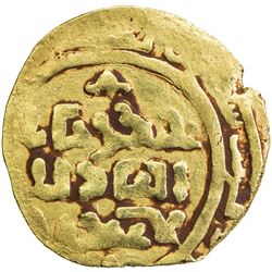 GREAT MONGOLS: Chingiz Khan, 1206-1227, AV dinar (3.44g), Bukhara. VF