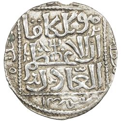 GREAT MONGOLS: Mongke, 1251-1260, AR dirham (2.19g), Tiflis, AH656. EF